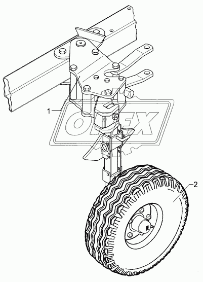 Depth wheel V8  10,0/75-15.3