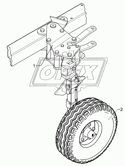 Depth wheel VO8/615 10.0/80-12