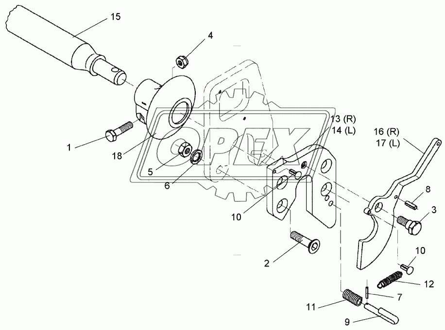 Lower link connection E55FH L2 Z2