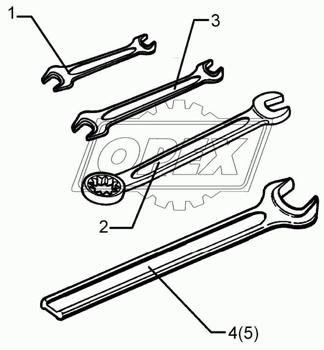 Tool set EurOpal 8/9+Opal 160