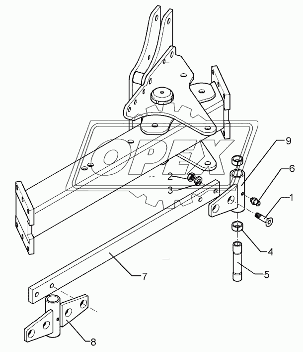 Rod Anbauteil VO8/8X-4/5/6-100