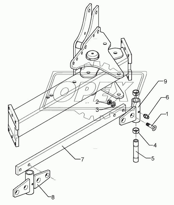 Rod Anbauteil VO8/8X-4/5/6-90