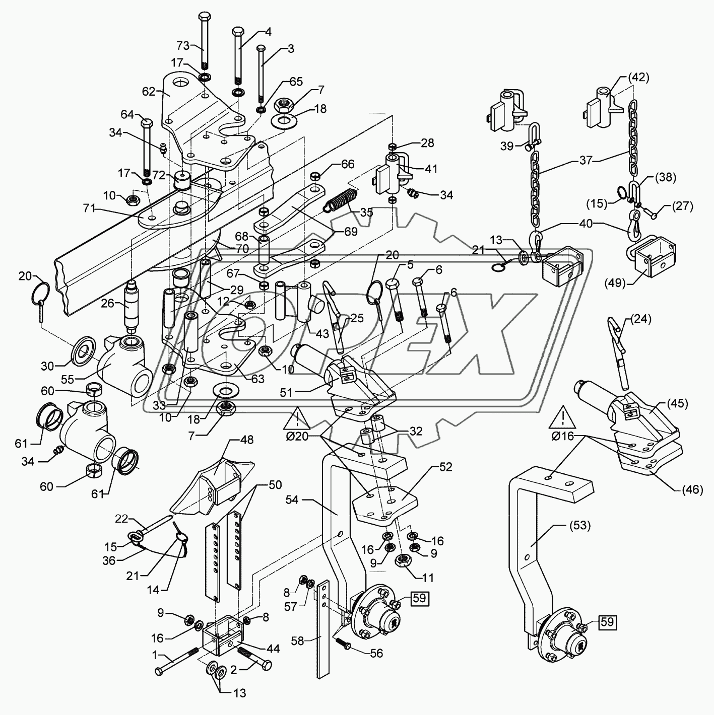 Uni-wheel D35/148/140 VO8 6/205