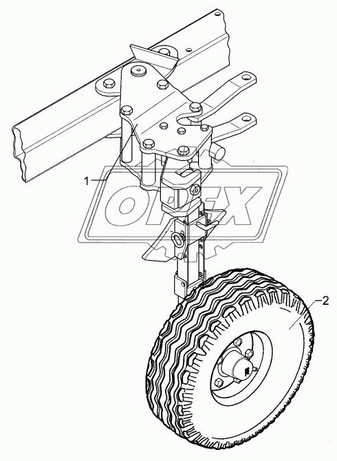 Depth wheel V8  10,0/75-15.3