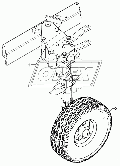 Depth wheel VO8/615 10.0/80-12