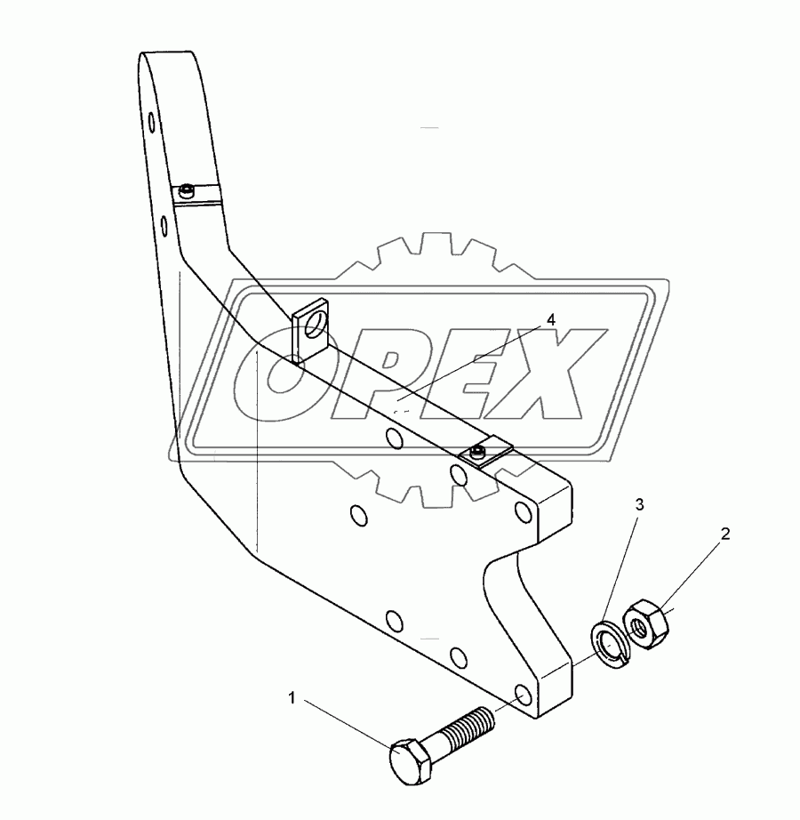 Bracket E9 D16/200x25+115 kpl.