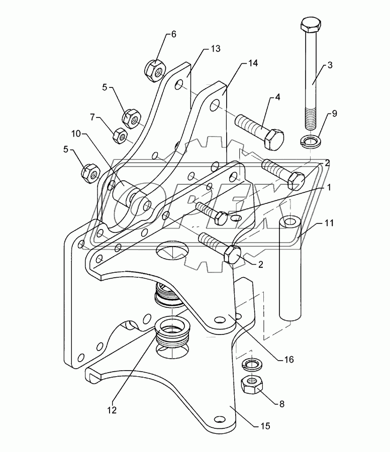 Stalk bracket Vari-Opal 9-I Sech/DE