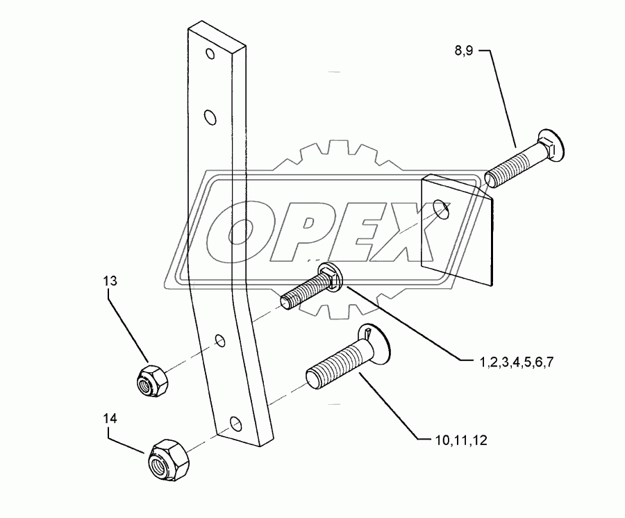 Bolts for leg Dural