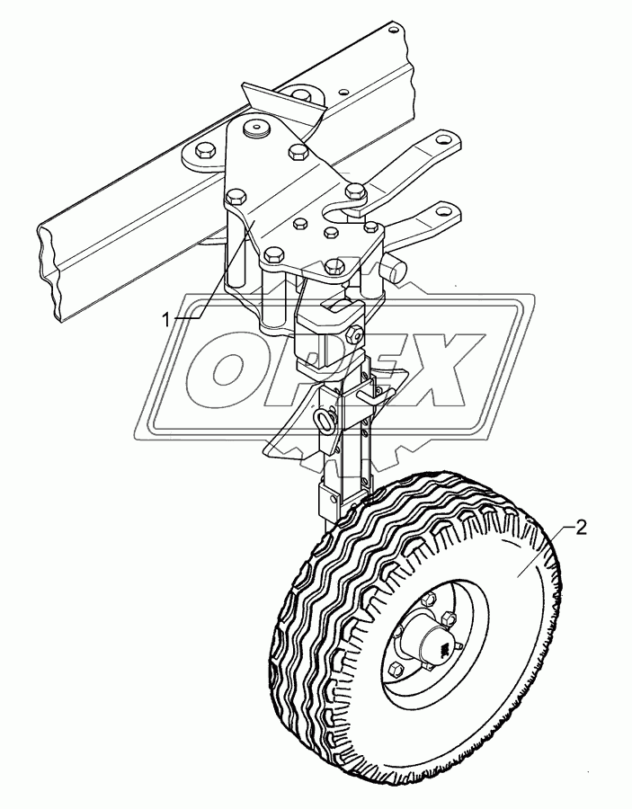 Depth wheel VO9/615 10.0/80-12