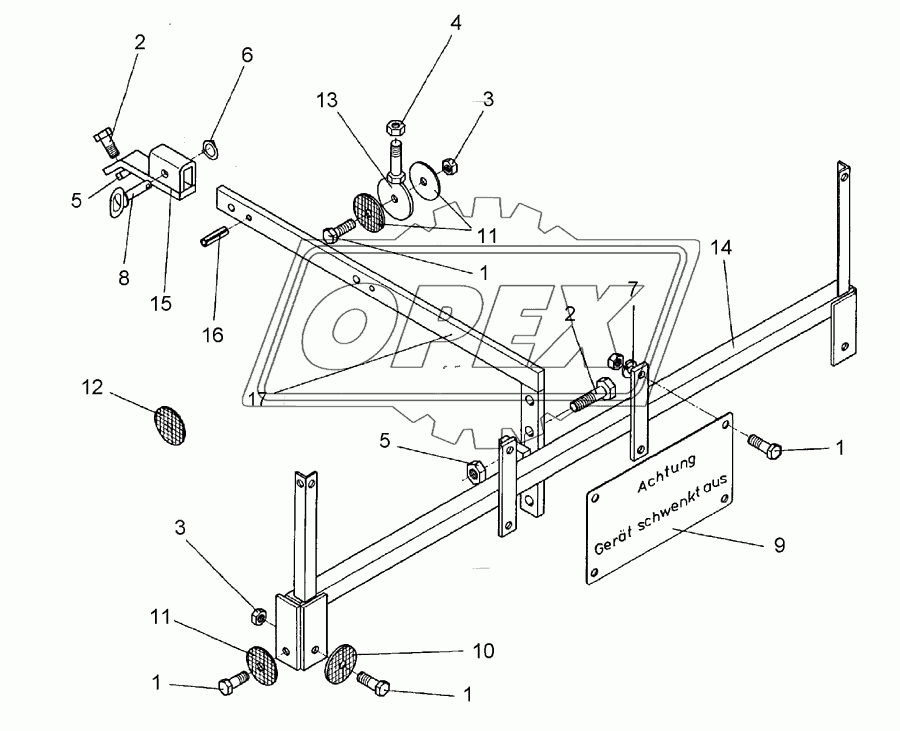 Carrier for light LH3A UNI