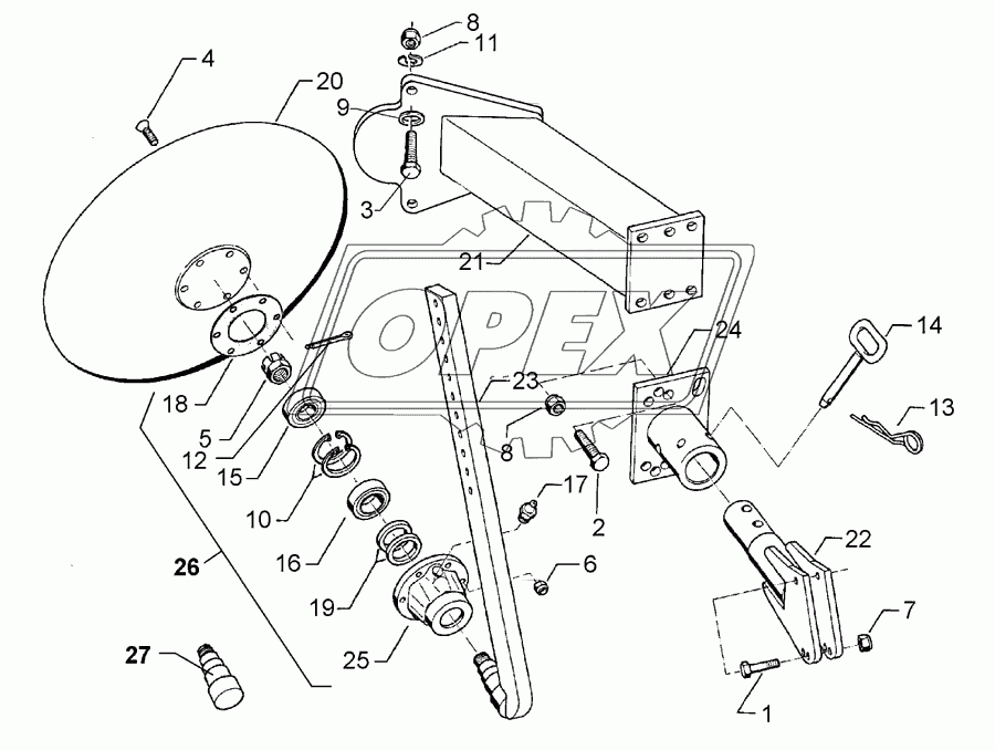 Headland attachment disc GPS-E9-D530