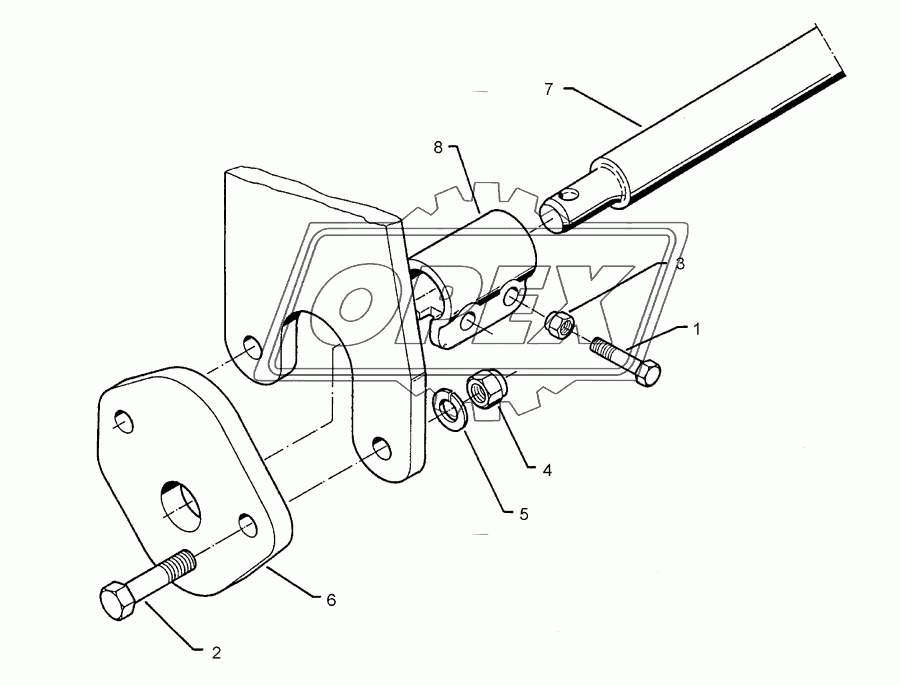 Lower link connection E55 L2 Z3