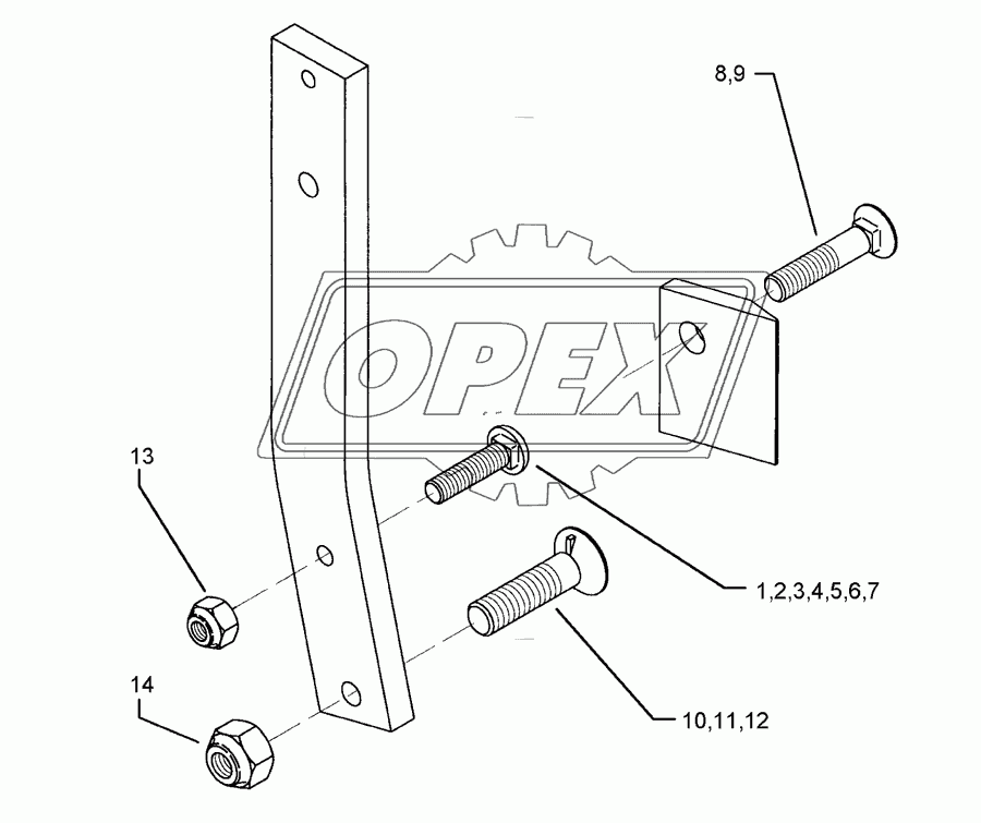 Bolts for leg Dural