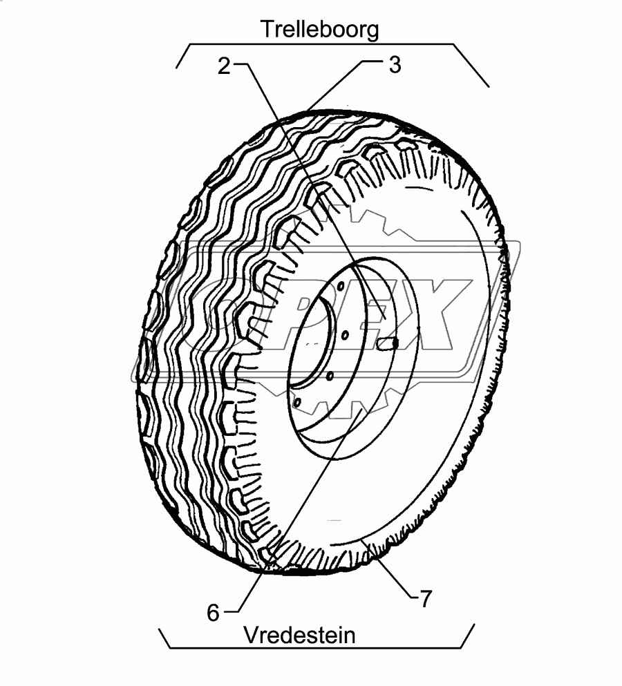 Wheel 6/161/205 D18 D770/340