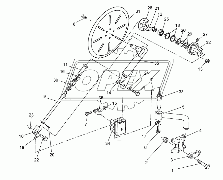 Trip disc-coulter X140-X160 RE 500 G