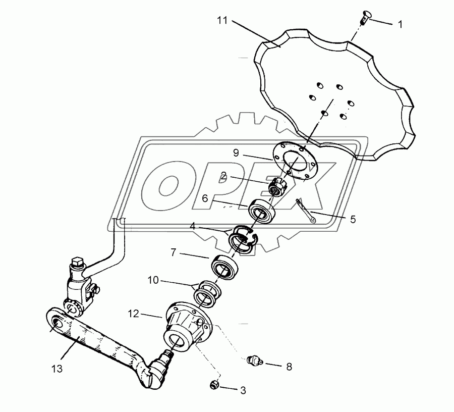 Disc arm D500-Z Z50