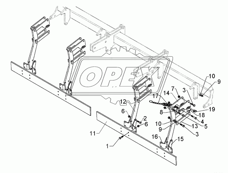 Trailing bar Quarz 7/250