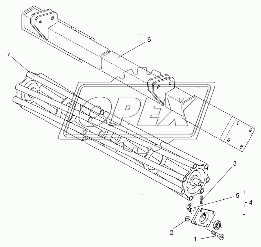 Tube bar roller RSW D400-3,0m