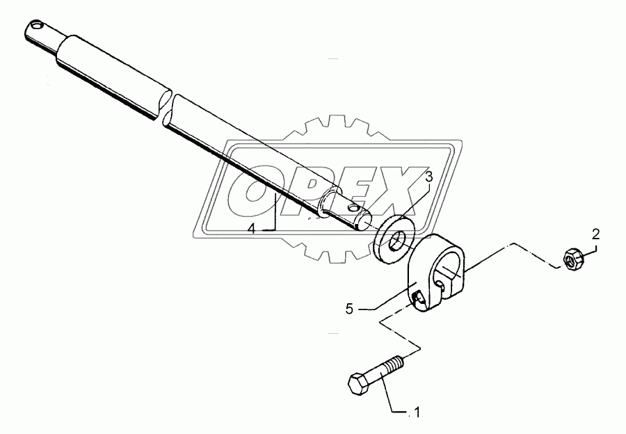 Lower link connection D55/P L2 Z3