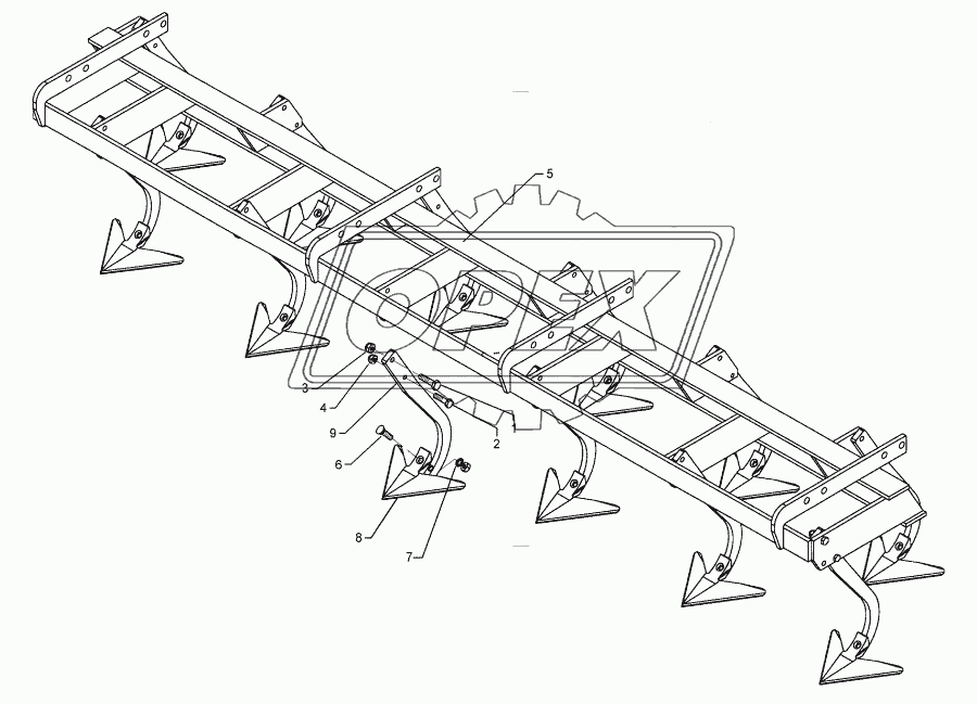 Harrow section 3m-GFS Quarz 7/300