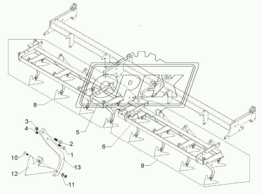 Harrow section 4m-GFS Quarz 7/400