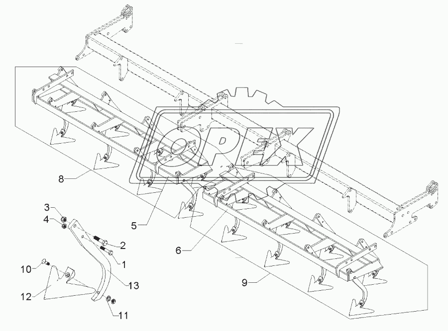 Harrow section 4m-GFS Quarz 7/400