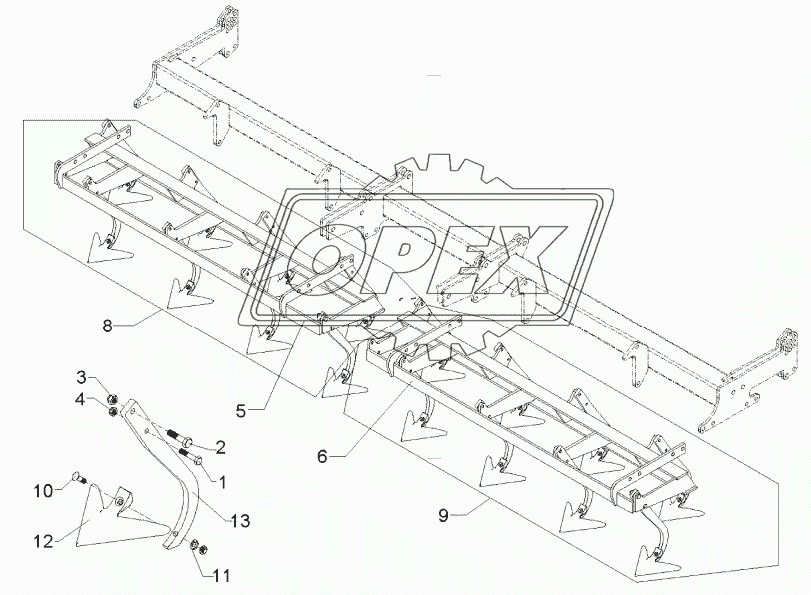 Harrow section 4m-GFS Quarz 7/400