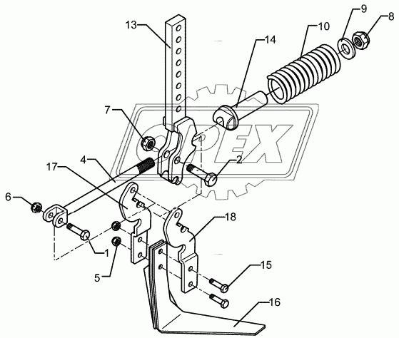 Track scraper FSU-VS33 Quarz