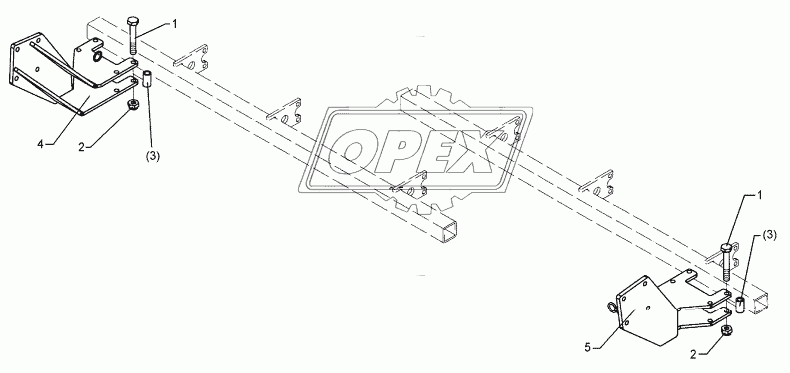 Intermediate bracket Zirkon 500/K+600/K