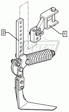 Track scraper with holder FSU VS33 Quarz