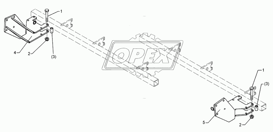 Intermediate bracket Zirkon 500/K+600/K