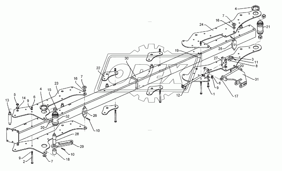 Basis frame, front	Vari-Titan 10 8-100