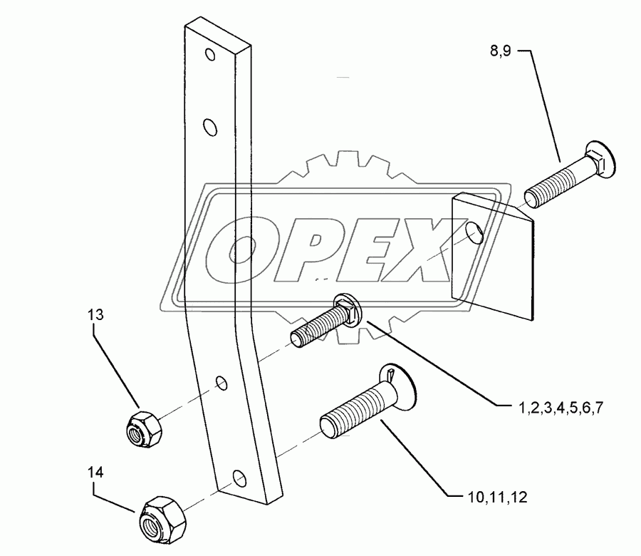 Bolts for leg Dural