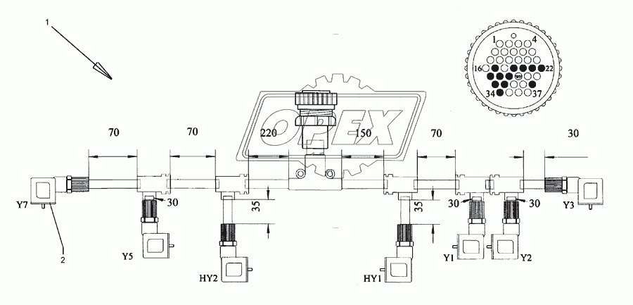 Cable form	20-P