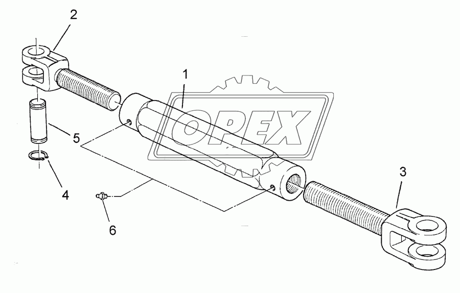 Turnbuckle TR36x3/750/570