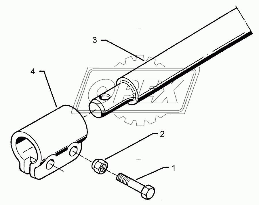 Lower link connection AD10 D68 L1100 Z4 K700