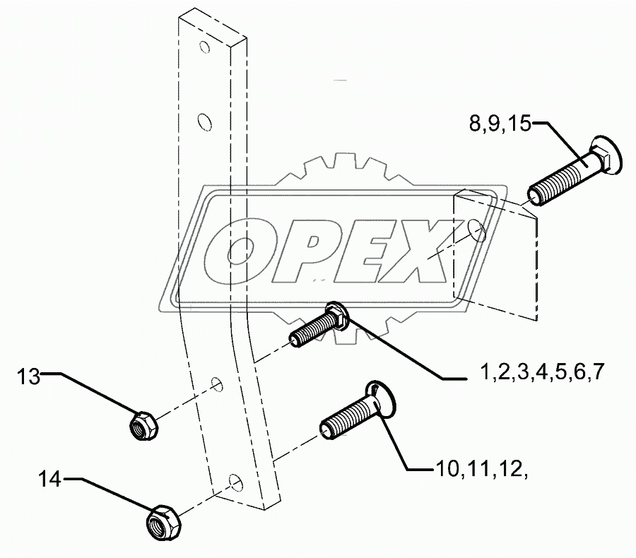 Bolts for leg Dural