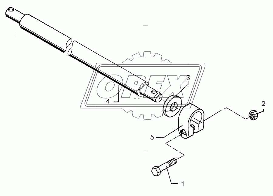 Lower link connection D55/P L2 Z2