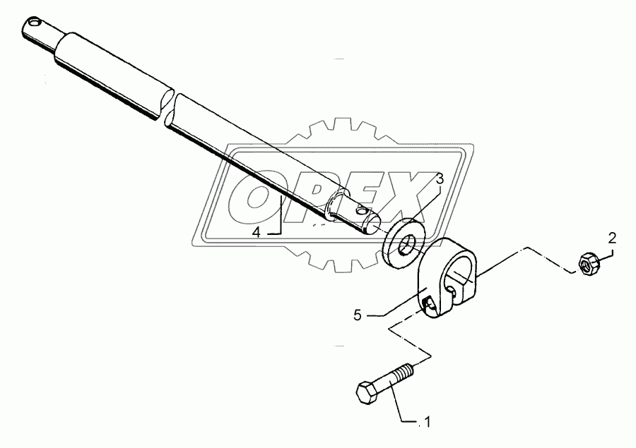 Lower link connection D55/P L3 Z3