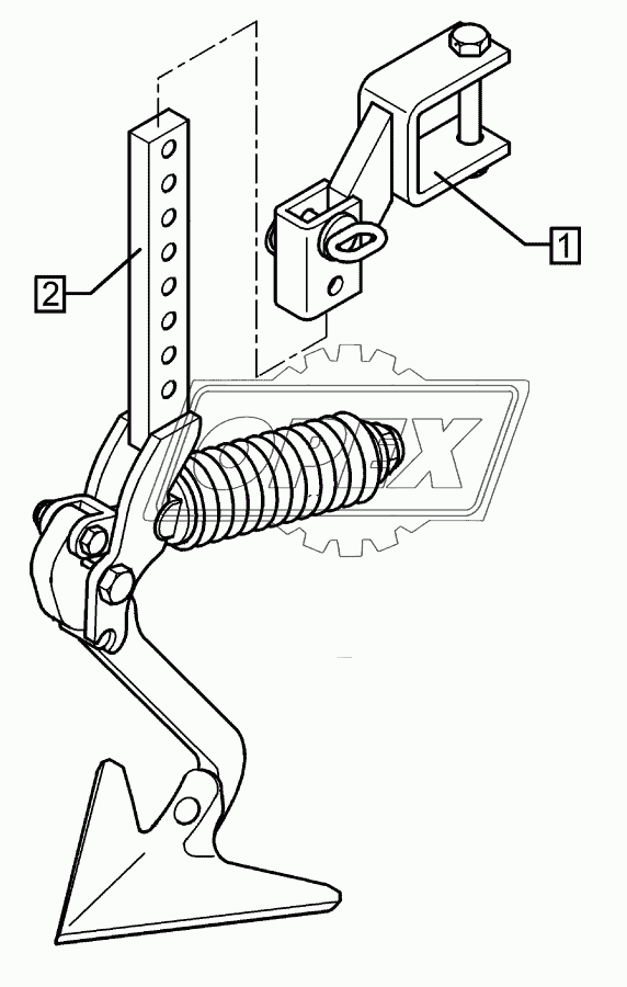 Track scraper with holder FSU-G25 70x70