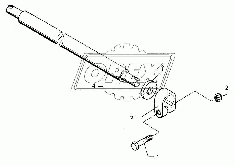 Lower link connection D55/P L3 Z2