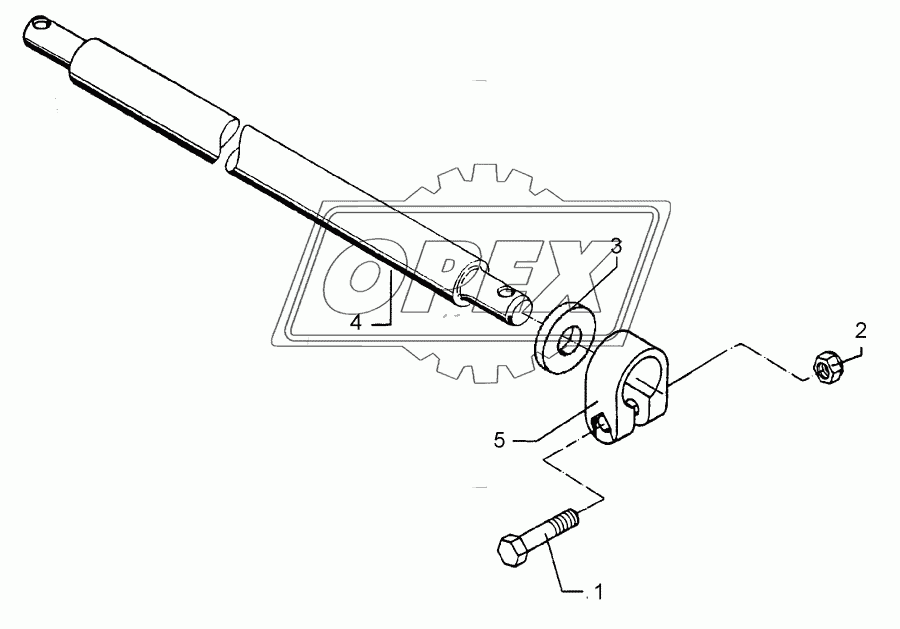 Lower link connection D55/P L3 Z3