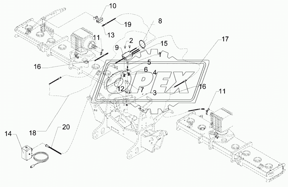 PTO shaft control, audible f. Solitair 10