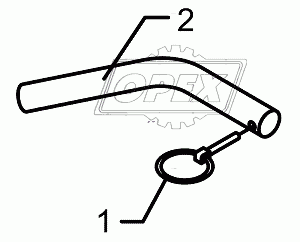 Pin for levelling bar Zirkon 10-V