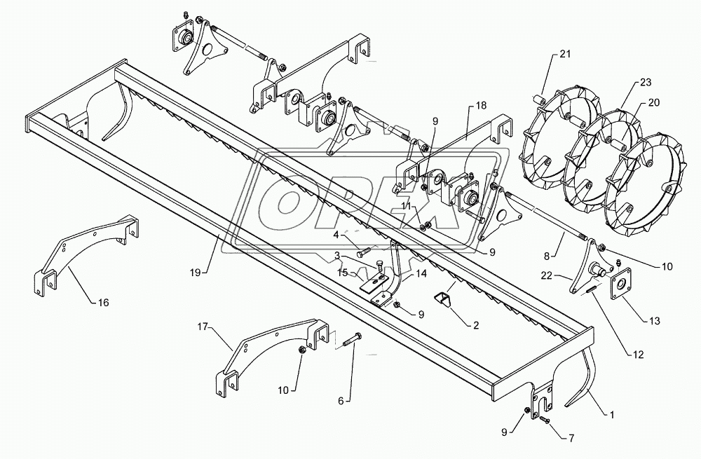 Trapezering roller	TRW D500-450-B-36R