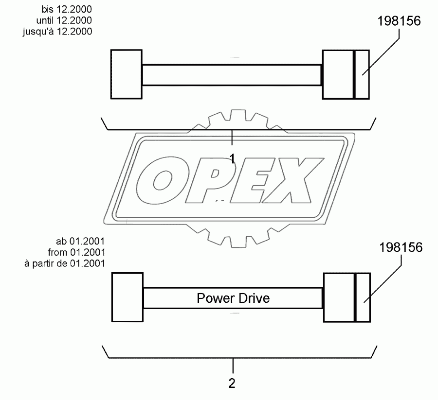 PTO shaft P500-PG20-710 K64/22R 2200Nm