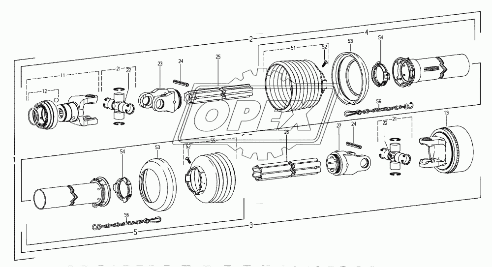 PTO shaft	W2500-SD25-710 K64/2R 200