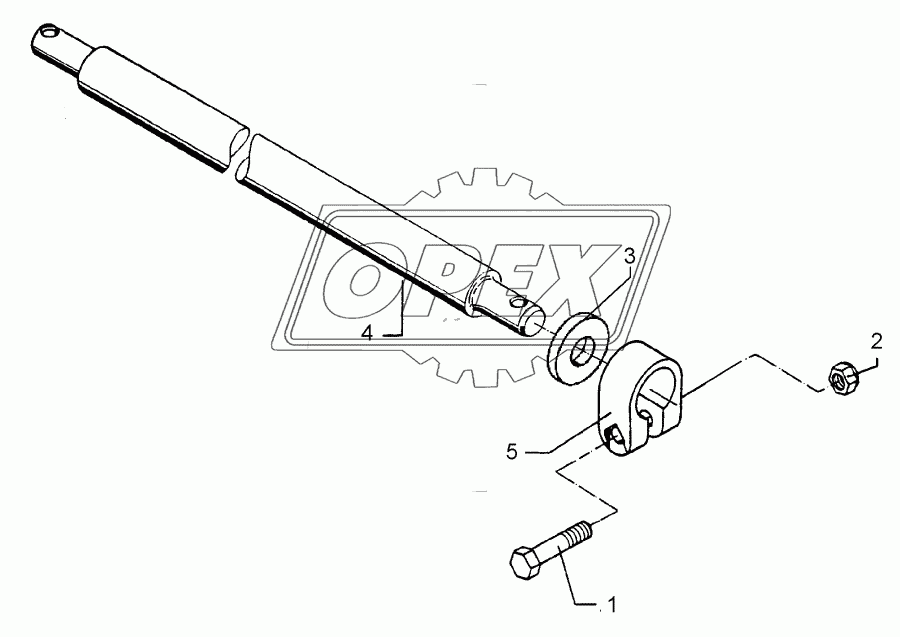 Lower link connection D55/P L2 Z3