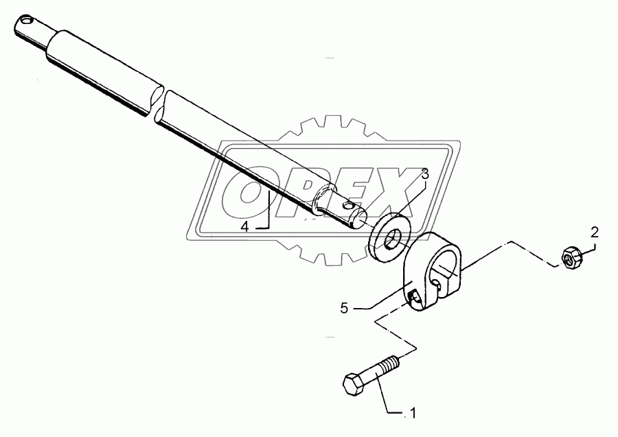 Lower link connection D55/P L3 Z3