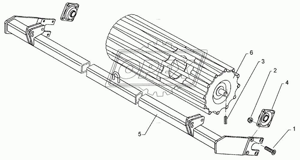 Tube bar roller RSW D540-2.25